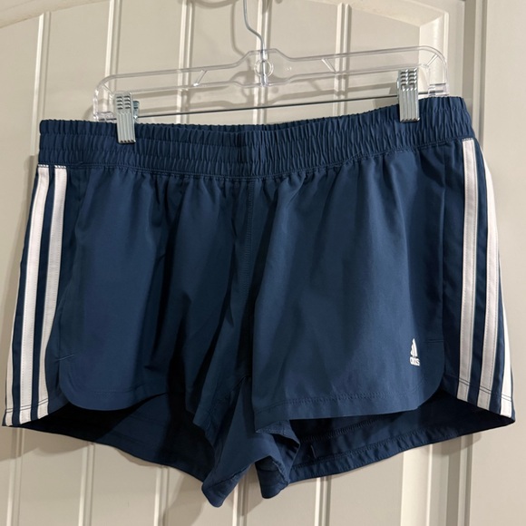 Adidas Primegreen 2 Womens Size Large Gray & Navy Running Gym Shorts Aeroready - Picture 13 of 13